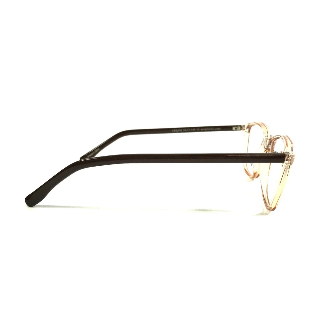 New Globe Eyeglasses Frames L4094 CREAM Black Rectangle Full Rim 52-17-140